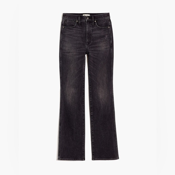 Madewell 90s High-Rise Bootcut Jeans in Lindale Wash Black - Picture 1 of 13
